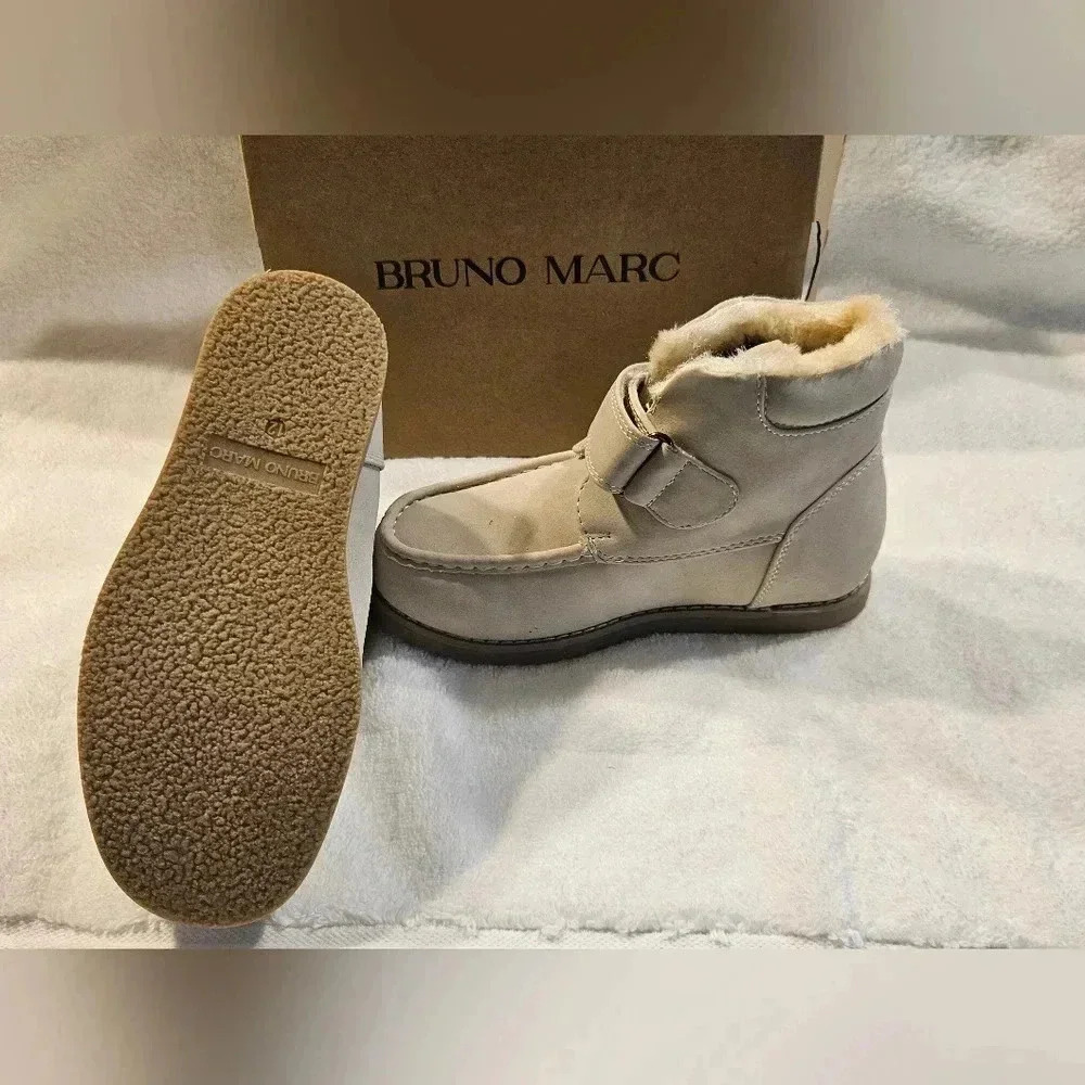 Bruno Marc light tan 12c fur girl boots - Picture 11 of 15